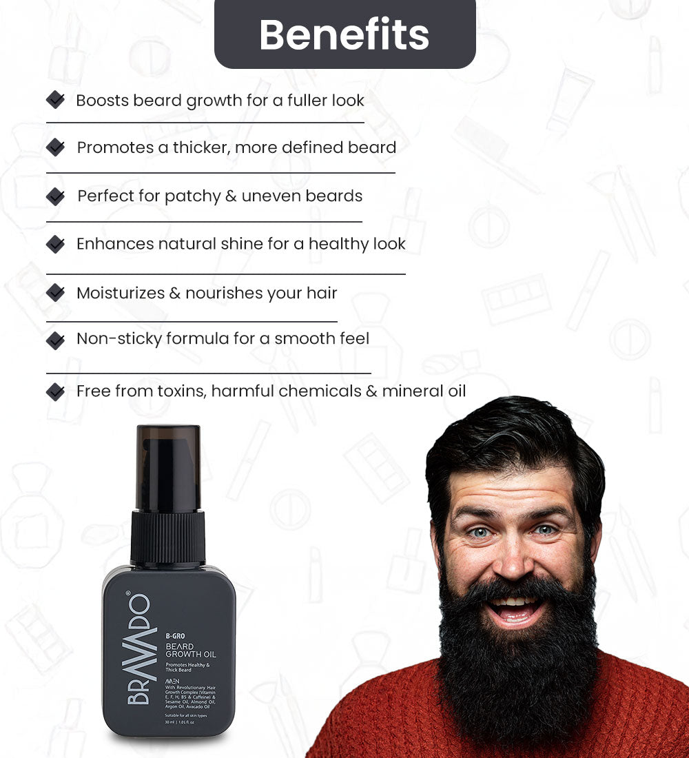 B-Gro-Beard-Growth-Oil-Bravado