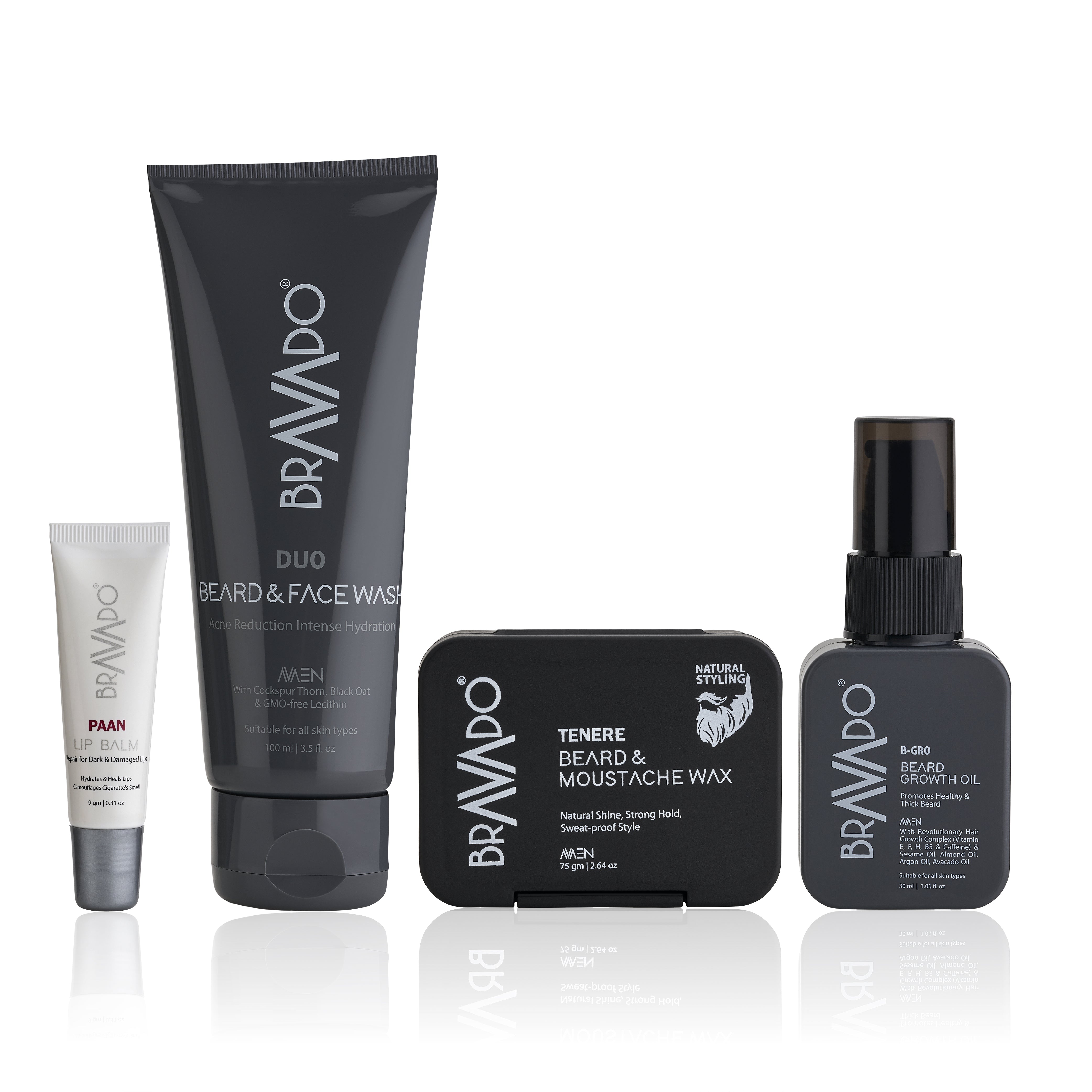 Bravado Beard Care Kit For Men | Grooming Pack