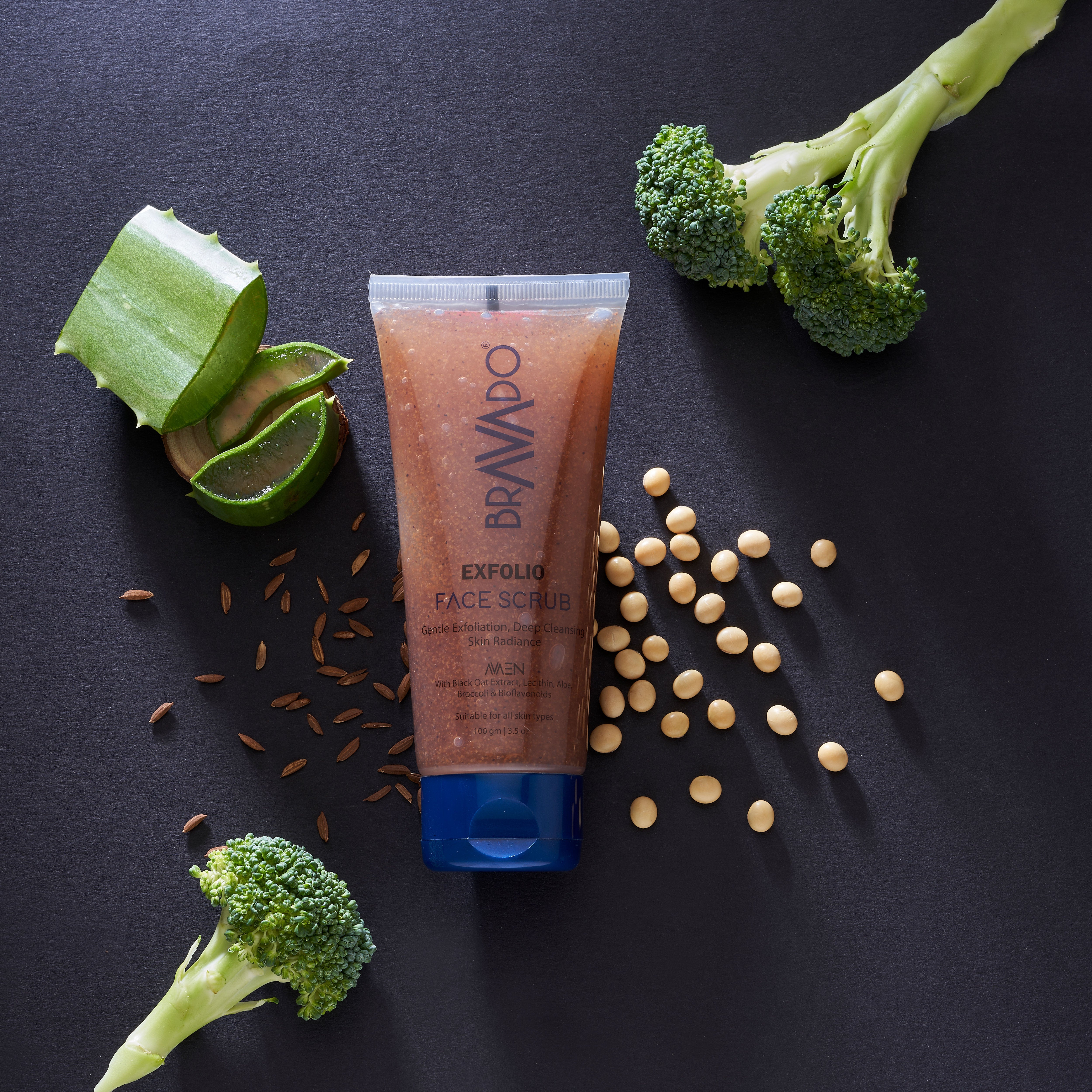 Bravado Exfolio face Scrub