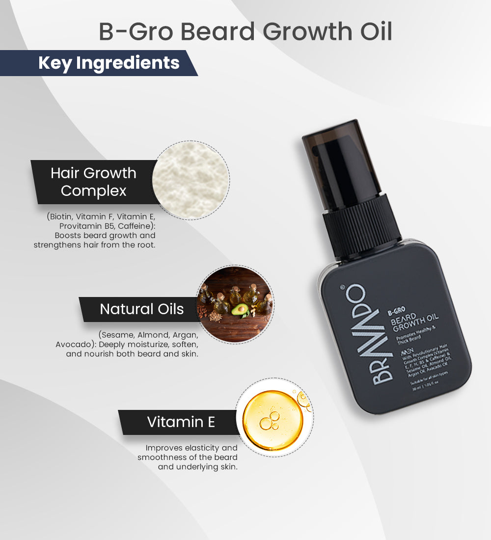 Bravado B-Gro-Beard-Growth-Oil