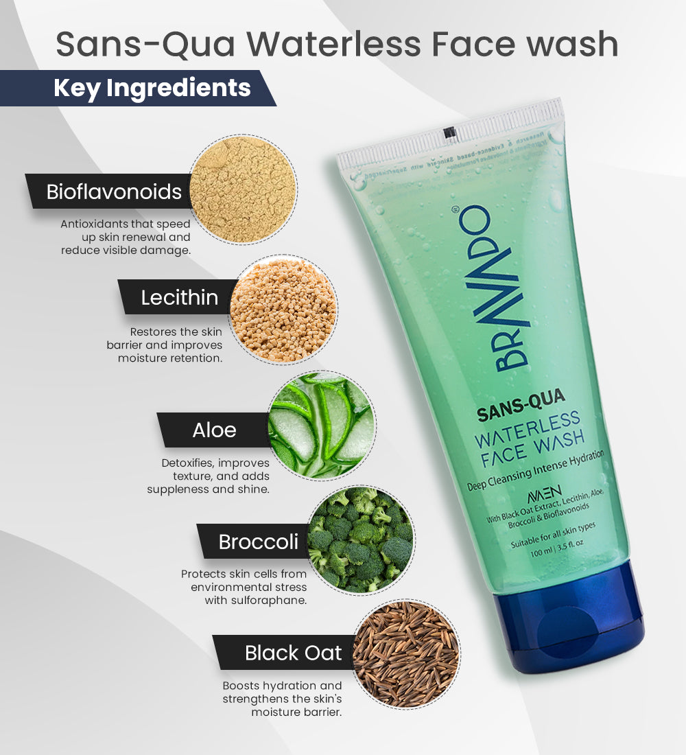 Bravado Sans Qua Waterless Facewash