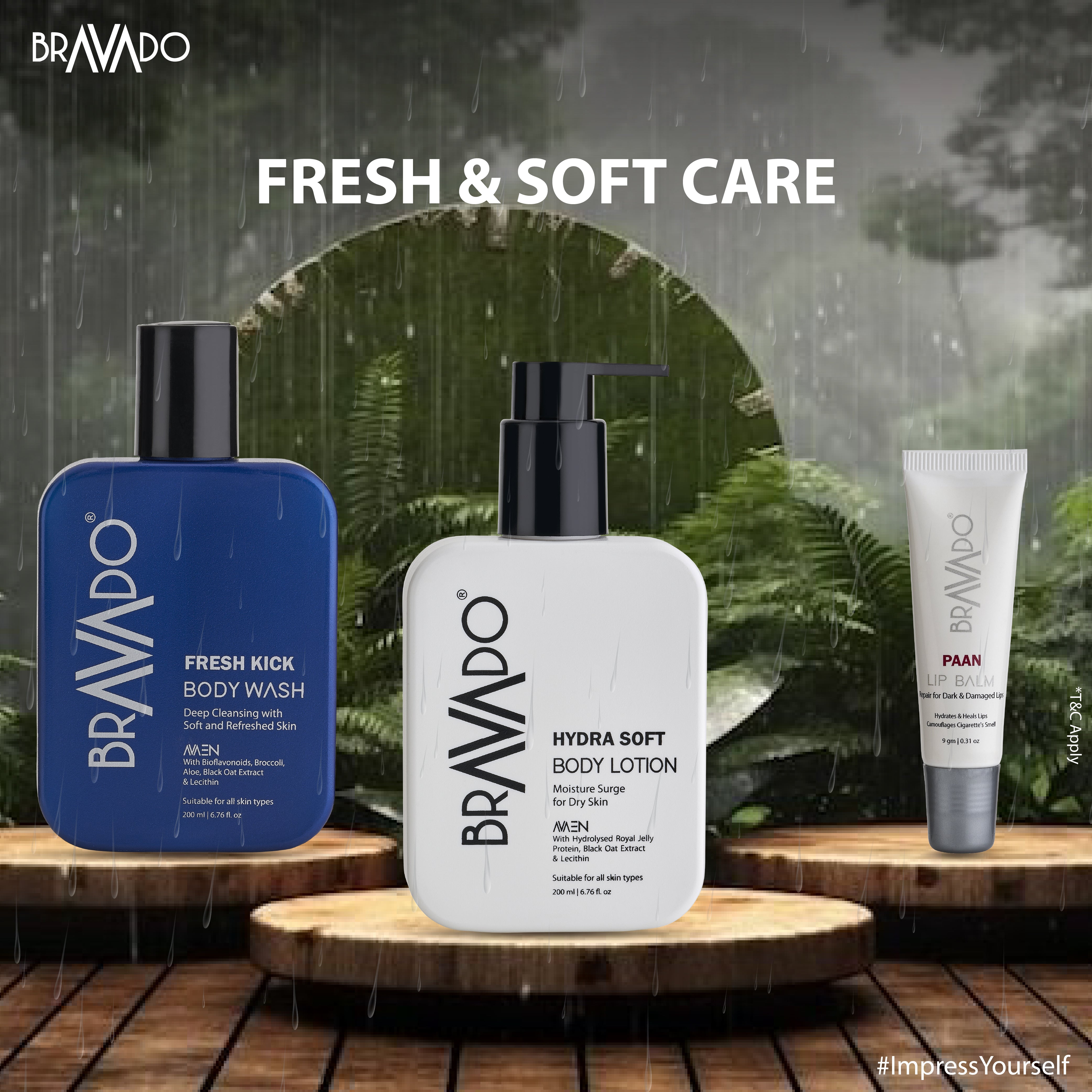 Bravado Hydra Soft Body Lotion bottle front view