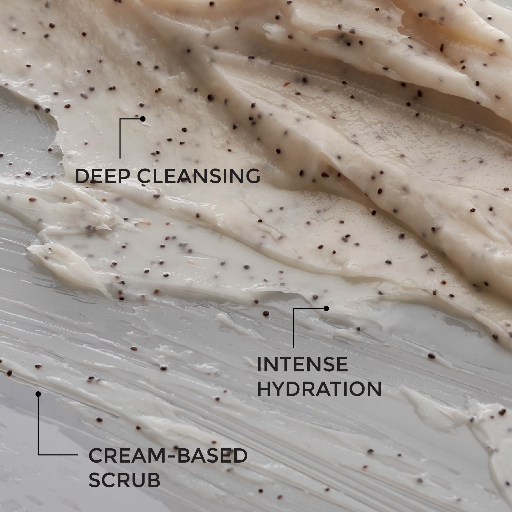 Close‑up texture of Bravado Spa Therapy Body Scrub — exfoliating body scrub grains and rich cream